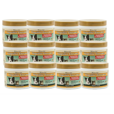 NaturVet Digestive Enzymes Plus Probiotic Sensitive Digestion Dog & Cat Supplement, 4 Oz
