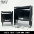 thumbnail image 4 of WTF What the F Border Outline Self-Inking Rubber Stamp Ink Stamper for Business Office - Fuchsia Ink - Small 1-1/2 Inch, 4 of 7