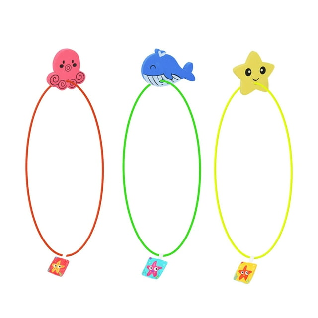 HILABEE Diving Rings Outdoor Buoys Swimming through Rings for Boys Girls Kids Adults 3pcs