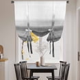 thumbnail image 4 of Tie Up Curtains for Windows Black White Valance Adjustable Balloon Curtain Ombre Abstract Tie Up Shades for Kitchen Living Room Bedroom Privacy Curtain Drape 34x45 Inch, 4 of 9