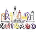thumbnail image 2 of CafePress - Chicago Fun Skyline Throw Blanket - Soft Fleece Throw Blanket, 50"x60" for All Ages, 2 of 2