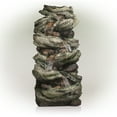 thumbnail image 3 of Alpine Corporation 42" x 33" x 81" Outdoor Weathered Wood Tiered Stone Fountain, 3 of 12