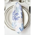 thumbnail image 2 of nqOlkjepod Blue Coral Coastal Cloth Napkins Set of 6 Reusable Dinner Napkins, Watercolor Marine Life Summer Cocktail Napkin Washable Table Napkins for Wedding/Holiday Party/Baby Shower 20"x20", 2 of 8