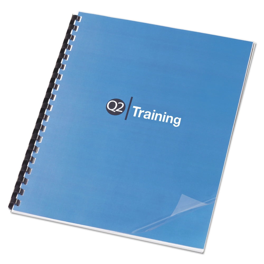 Clear View Presentation Binding System Cover, 11 x 81/2, Clear, 100