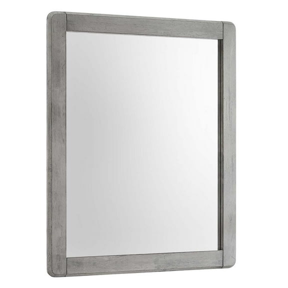 Modway Georgia Wood Mirror in Gray