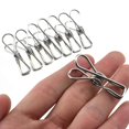 thumbnail image 1 of Hahiyo Pinzas Para Ropa Clips Para Virutas Todo Metal Acero Inoxidable Sin Manchas De Óxido Agarre Fuerte Con Viento Fuerte 1.7 Pulgadas Paquete De 30 Pequeño No Se Deshaga Abierto De Par En Par Para, 1 of 5