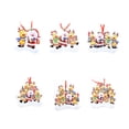 thumbnail image 4 of Toystoory Decoración colgante de Navidad para Hotel en casa, fiesta, banquete, árbol de Navidad portátil, ventana, colgante de resina alegre para Kits de decoración para fiestas 4 cabezas Toystoory HA069810-03B, 4 of 6