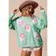thumbnail image 5 of Sudaderas con capucha de retazos de purpurina para mujer, camiseta Vintage Harajuku, ropa de calle delgada de manga larga, ropa de Navidad, Top de otoño e invierno, 5 of 5