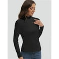 thumbnail image 5 of T-Shirt Women Long Sleeve Mock Neck Slim Fit Tops Base Layer Soft Lightweight Stretch Undershirts, 5 of 6