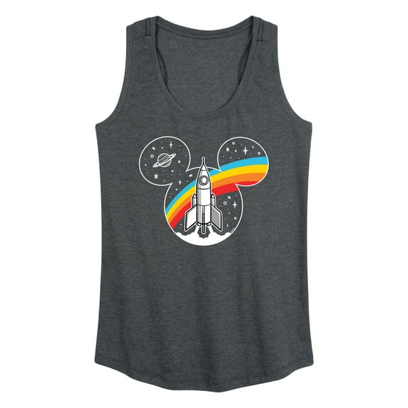 Mickey & Friends - Mickey Head Retro Space - Women's Racerback Tank Top