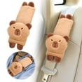 thumbnail image 3 of Dsscvnef Capibala Cute Capybara Cartoon Car Shoulder Strap Set Animal Design Comfortable Durable Interior Accessories for Vehicles, 3 of 6
