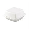 Dart Foam Hinged Lid Containers, 6 x 5.78 x 3, White, 500/Carton -DCC60HT1