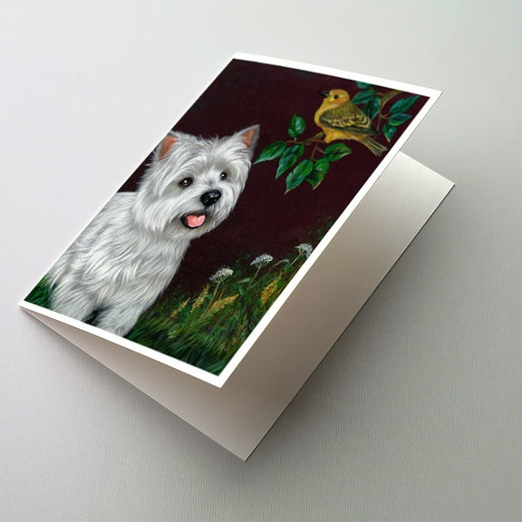Westie Nature Greeting Cards and Envelopes Pack of 8