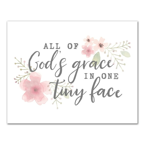 Creative Products Gods Grace In One Tiny Face 14x11 Canvas Wall Art