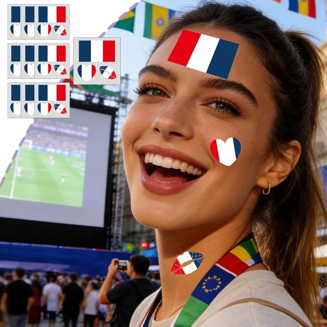 Tatuajes temporales | Set de 10 piezas para aficionados al fútbol americano, ideal para fiestas, bares deportivos y reuniones previas al partido