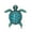 Blue, variant on Sea Turtle Brooch Oil-dripping Rhinestone Animal Shape Retro Personality Gift Alloy Women Men Business Suit Lapel Pin Fashion Jewelry