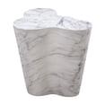 thumbnail image 5 of TOV Furniture Slab White Marble Side Table, 5 of 6