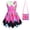 Pink, variant on Creepy Cute Horror Cosplay Costume for 3-10Y 3D Printed Sleeveless Halloween Party Outfit with Bag