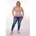 thumbnail image 2 of Jvini Women's Plus Size Pull On Denim Jeans With Pockets ,Comfort Elastic Waist ,Ripped ,29" Inseam ,16W-18W, 2 of 6