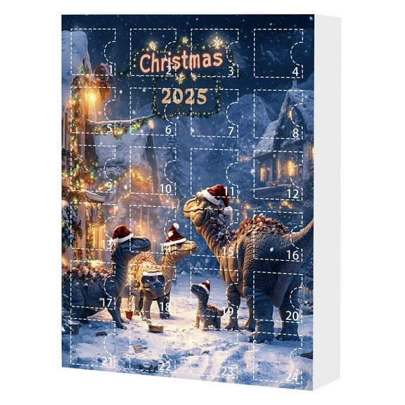 2025 Christmas Dinosaur Ornaments Advent Calendar Countdown Set Holiday Surprise Blind For Kids