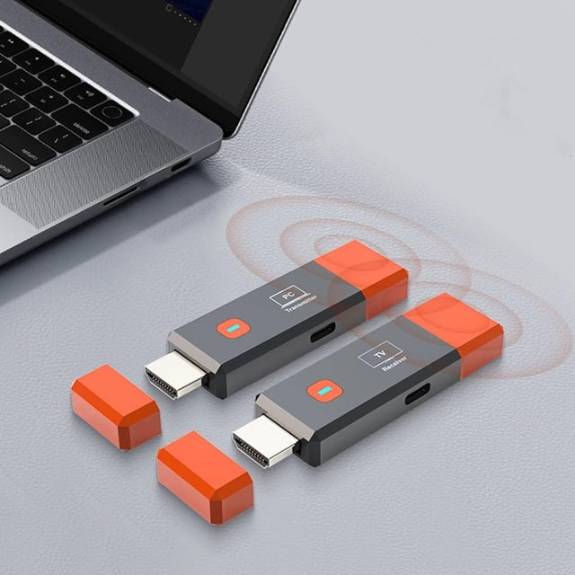 Kit Extensor De Interfaz Multimedia HD Inalámbrico, Antena Integrada Transmisor Y Receptor De Interfaz Multimedia HD Inalámbrico De Alta Definición 1080P Para TV Portátil