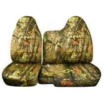 Fits 1991-1997 Ford Ranger Camo Seat Covers 60/40 Bench Solid Console:Real Tree