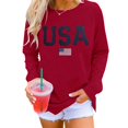 thumbnail image 2 of dmqupv Sweatshirt for Women Trendy Womens Tunic Tops Dressy Casual Women's Letter Graphic Print Long Sleeve Drawstring Hoodie Sweatshirt L, 2 of 5