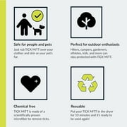 TiCK MiTT Yellow Tick Removal Glove for Humans & Pets - Safely Remove Ticks Effortlessly, Chemical-Free, Durable, Portable Tick Management Tool for Outdoor Adventures & Everyday Use