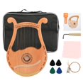 thumbnail image 1 of Arpa tipo lira HOMIER, 16 cuerdas, madera de caoba, con accesorios, 1 of 6