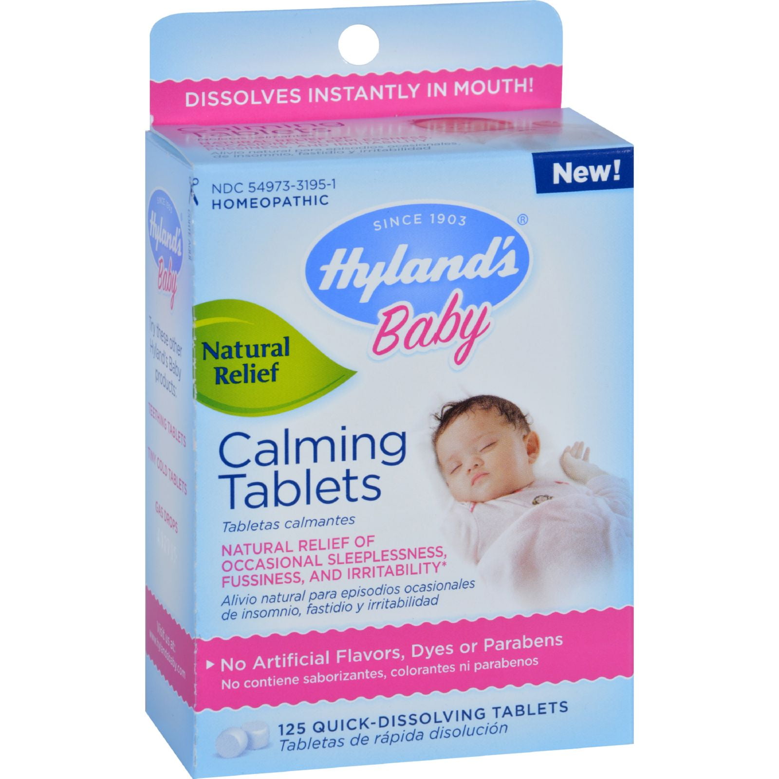 Hylands Homeopathic Calming Tablets Baby 125 QuickDissolving