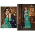 thumbnail image 4 of Designer Pakistani Indian Stitched Salwar Kameez Anarkali Lengha Dupatta Suits ( Sky Blue, M - 40 ), 4 of 5