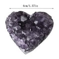 thumbnail image 3 of Ovzne Natural Uruguayan Amethyst Cluster - Heart-Shaped Raw Specimen, Authentic Amethyst Cave Shaped Crystal For Home/Office Decoration, Collector's Item, 3 of 4