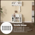 thumbnail image 5 of Yesfashion Shoe Storage Bench with Shelves Coat Hooks, Elegant Hall Tree with Wall Mounted Coat Rack, Entryway Organizer for Hallway, Foyer, Mudroom, Entrance Living Room, 5 of 9