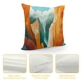 thumbnail image 4 of HENGT Boho Mountain Sun River Watercolor Abstract Landscape Painting Decorative Throw Pillow Cover Cushion Case for Nature Lover Gifts,Home Sofa Bed Couch Bohemia Decor, 4 of 5