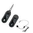 thumbnail image 3 of Micrófono de diadema con gancho para la oreja, prácticos transmisores y receptores universales, resistentes Negro, 3 of 9