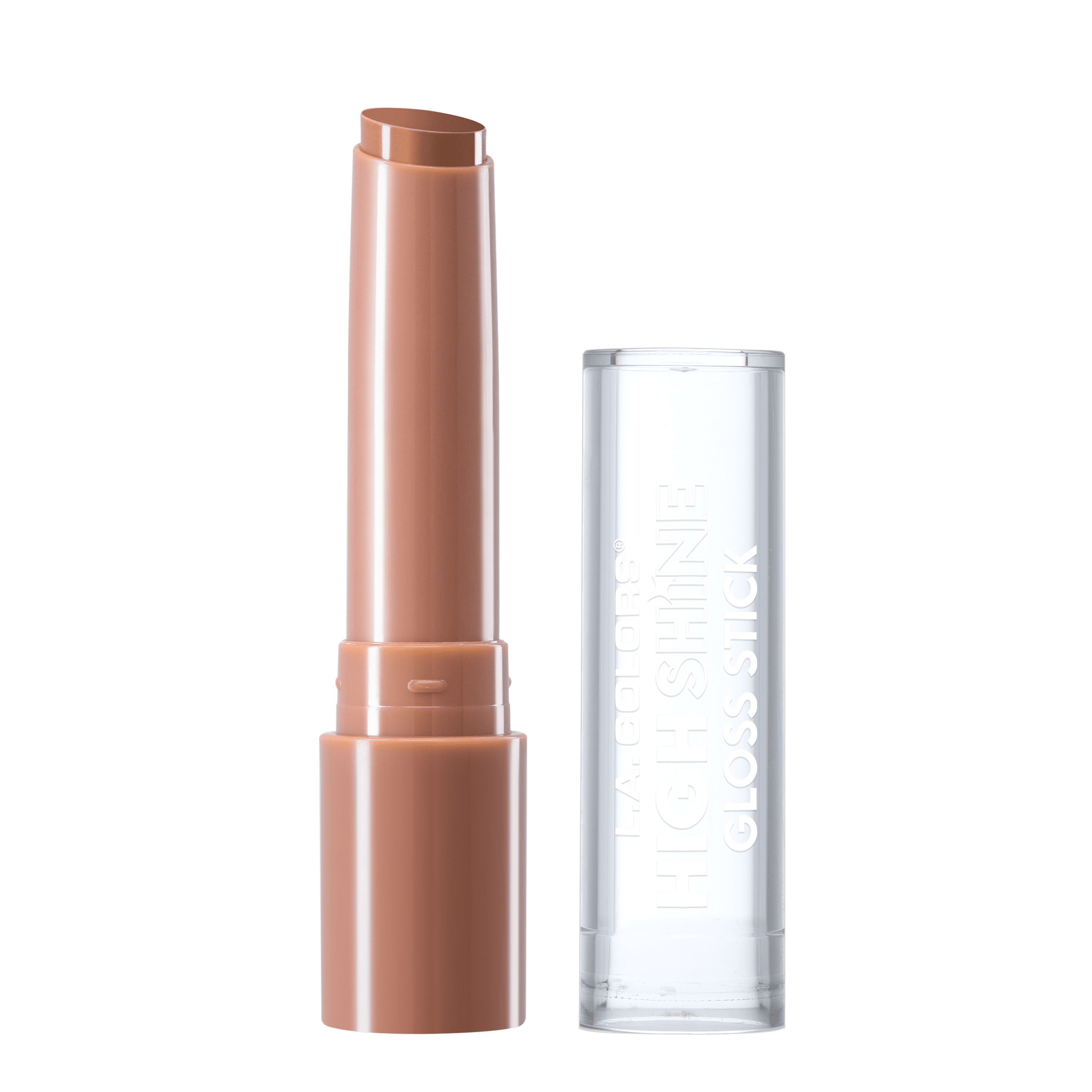 L.A. COLORS High Shine Hydrating Gloss Stick, Lip Balm with Sheer Color, Mood, 0.09 oz