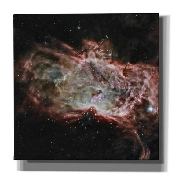 Epic Graffiti 'Flame Nebula,' Canvas Wall Art, 26"x26"