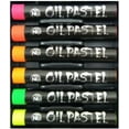 thumbnail image 2 of Yasutomo Niji Oil Pastel Set, 6-Colors, Fluorescent Colors, 2 of 2