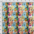 thumbnail image 4 of oneOone Polyester Spandex Baby Blue Fabric Abstracts Quilting Supplies Print Sewing Fabric By The Yard 56 Inch Wide, 4 of 5