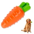 thumbnail image 5 of Indestructible Carrot Dog Toy for Aggressive Chewers with Squeaky, Rubber Tough Dog Squeaky Chew Toys Teeth Cleaning Toy for Large, Medium and Small Breeds, 5 of 10