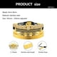 thumbnail image 4 of Pulsera WFYOU Imperial Crown de oro de 18 quilates con circonitas cúbicas para hombre, 4 of 7