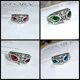 thumbnail image 2 of Anillo creativo de gato azul Starlight & 39s, anillo de búho de comercio exterior, anillo de animal bonito único esquí esquí Gafas de esquí, 2 of 3