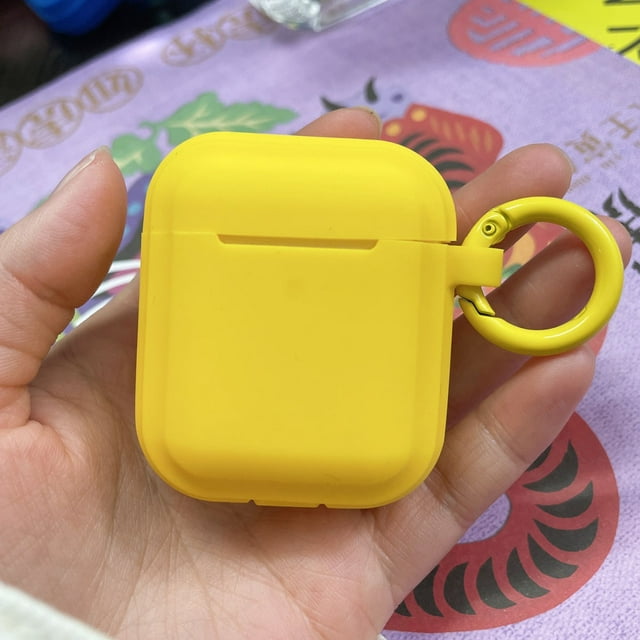 Silicone Earphone Cases For Airpods 1/2/3 Wireless Earphone Cover Protective Case For Apple Airpods Pro Case Air Pods 2/1 Cover Yellow For AirPods Pro