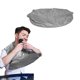 thumbnail image 1 of Delantal para barba dimensional, recogedor de recortes de pelo de barba para afeitar y recortar, delantal con pechera para barba, impermeable, antiadherente, paño de aseo para hombres, gris, 1 of 5