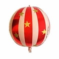 thumbnail image 2 of Globos de lámina patrióticos de 22 pulgadas con diseños de estrellas rayadas en rojo y azul para fiestas del Día de la Independencia, desfiles, barbacoas y celebraciones., 2 of 6