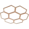 thumbnail image 2 of Ekena Millwork 38"OD x 16 1/4"ID x 1/4"T Florin Wood Fretwork Pierced Ceiling Medallion, Cherry, 2 of 3