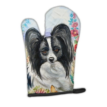 Carolines Treasures 7273OVMT Papillon Oven Mitt Large multicolor
