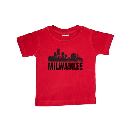 

Inktastic Milwaukee Skyline Grunge Gift Baby Boy or Baby Girl T-Shirt