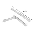thumbnail image 4 of 2x Folding Step Ladder Hinge Attachment Ladder Accessories Platform Extendable Scaffold Folding Stepladders Tie Rod Replacement Kit White, 4 of 9