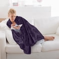 thumbnail image 3 of Manta de forro polar Blanket Utopia, color morado, 300 g/m², microfibra, 3 of 9
